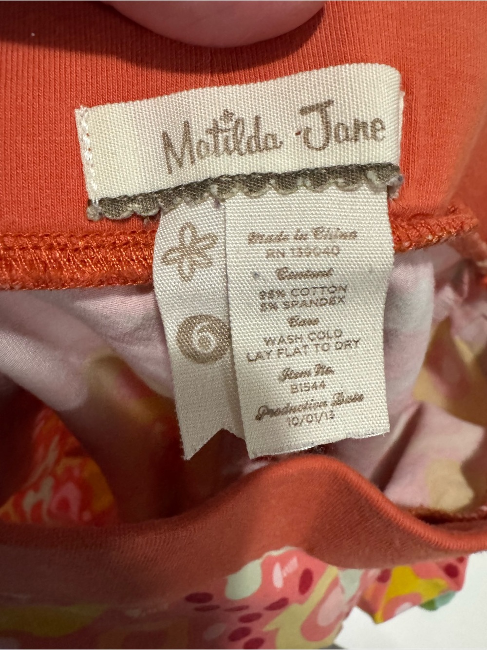 Matilda Jane Floral Ruffle Capri Pants Girls 6 - Picture 2 of 2